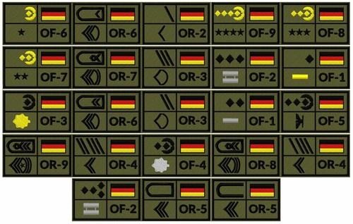 Rangabzeichen quer heer - bw,