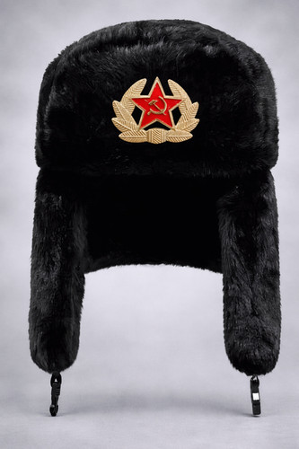 Russische fellmütze abzeichen - russische,