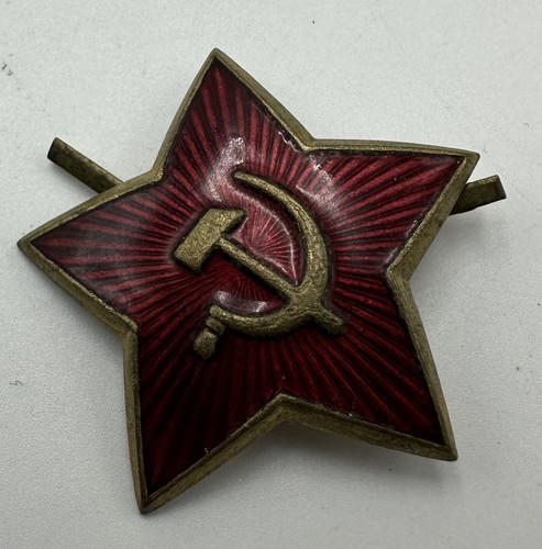 Roter stern mützen abzeichen - roter,